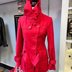 Vero Moda Vibrant Red Trench Coat